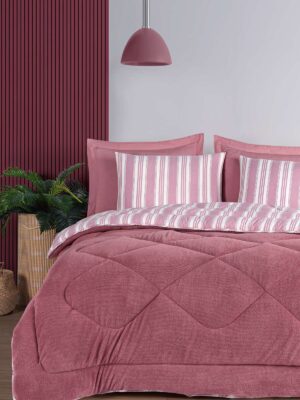 Soft Line - Claret Red